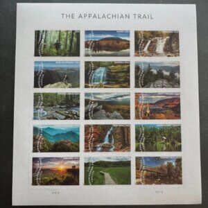 2025 US  APPALACHIAN TRAIL PANE Stamps--1000Stamps